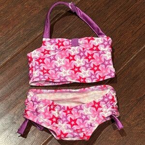 American Girl Purple Star Halter Tankini